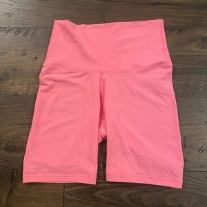 Pink High-Waisted Biker Shorts!